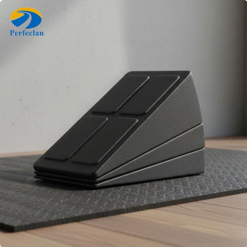 Perfeclan Yoga Slant Board Incline Stretch Cunha De Plástico Ajustável Para Alongamento De Panturrilha E Treinamento De