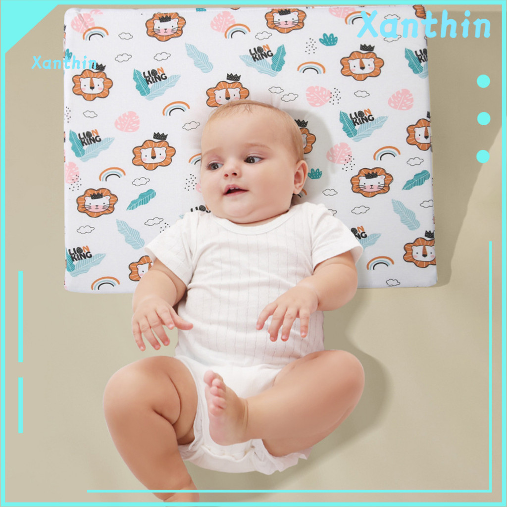 Newborn Sleep Support Infant Wedge Pillow Anti-roll Baby 15° Incline for Reflux Relief Vomiting Prevention Comfortable