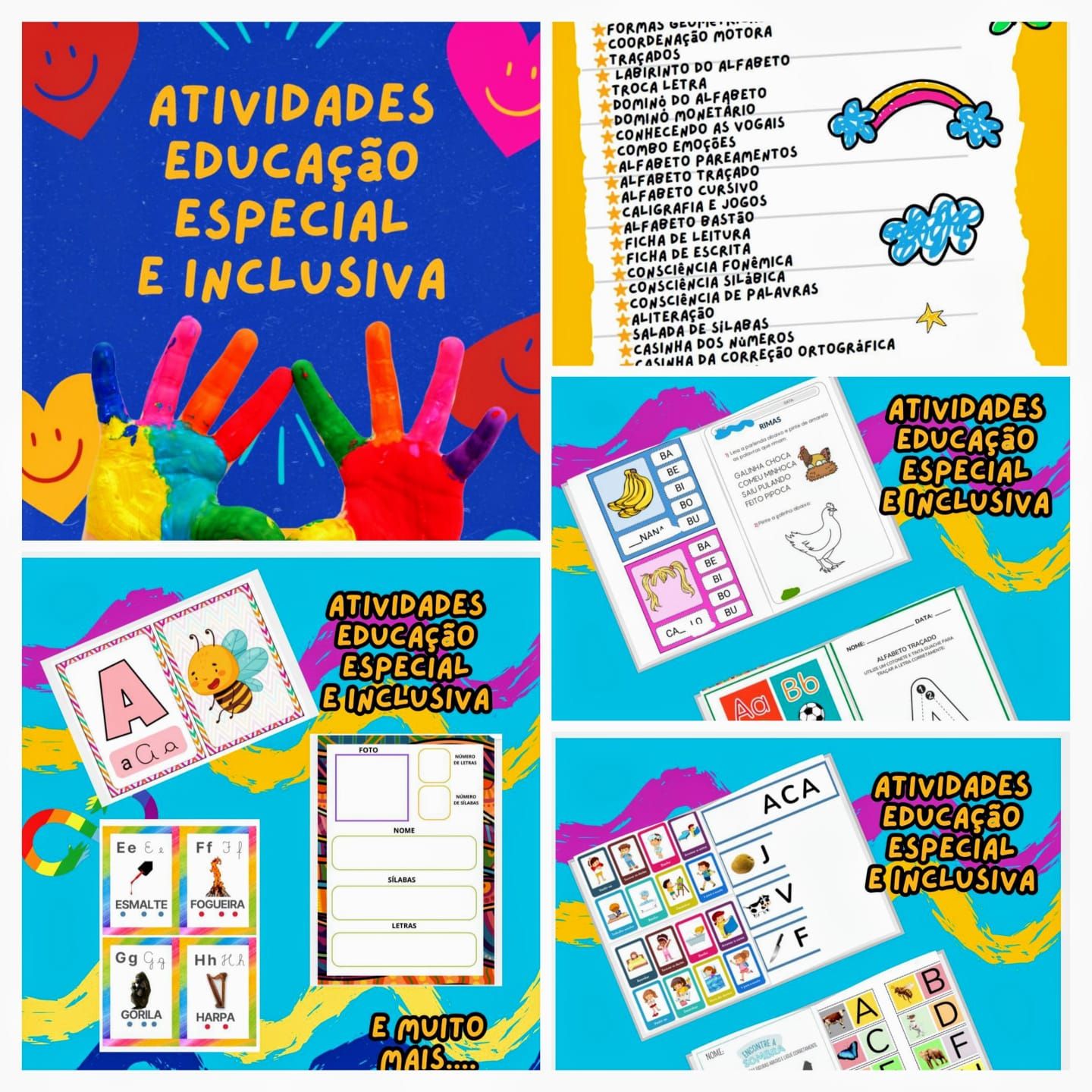 Atividades educação especial e inclusiva