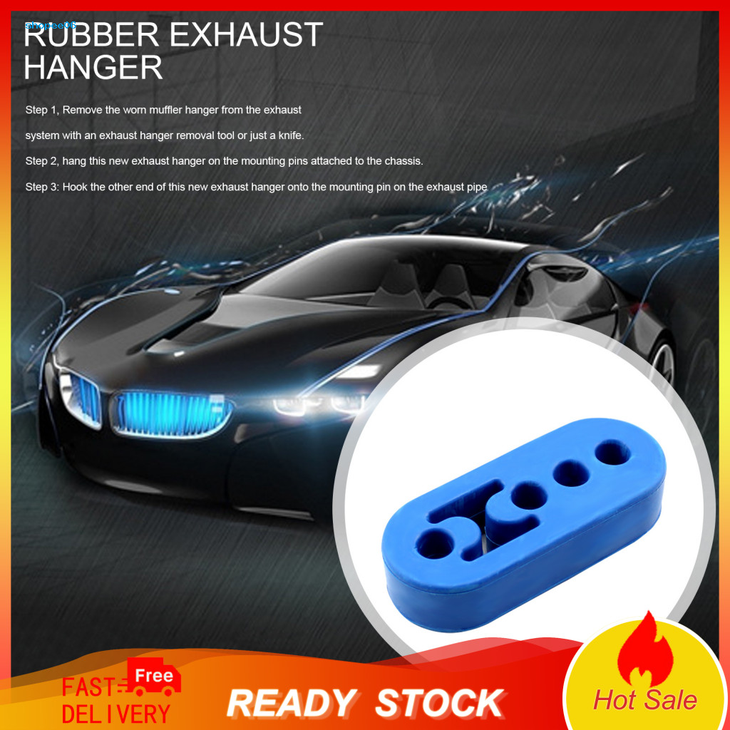 Noise-reducing Exhaust System Hook Adjustable Car Hanger Rubber Insulator 4-hole High-density Durable Universal Easy Ins