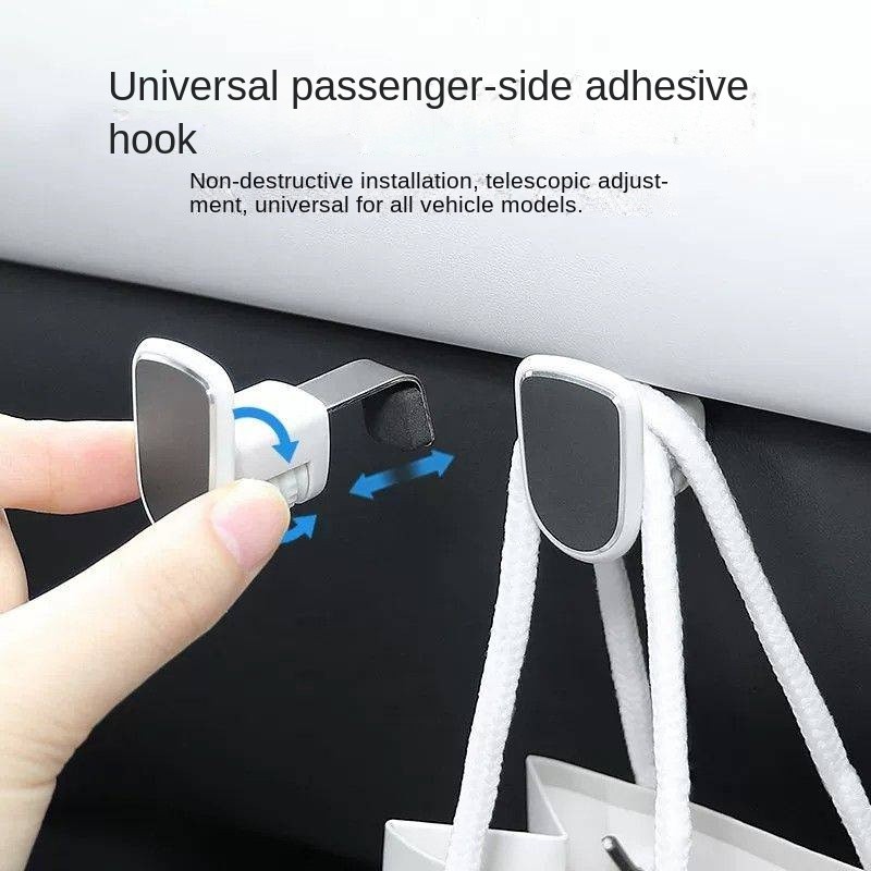 Car Retractable Adjustable Co-Pilot Glove Box Hook Car Front Hook Versatile Universal Storage Accessories 2nkn