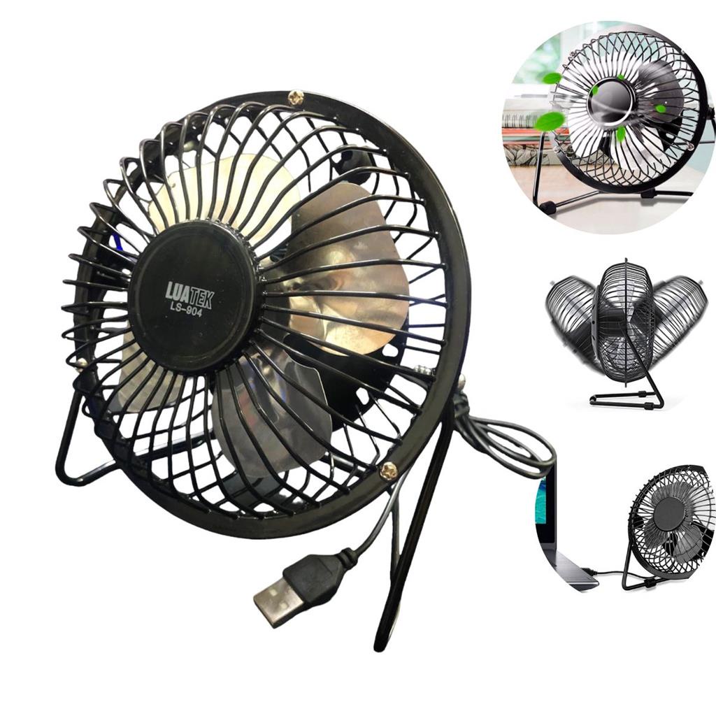 Mini ventilador Metal USB Portatil Ajustavel Silencioso