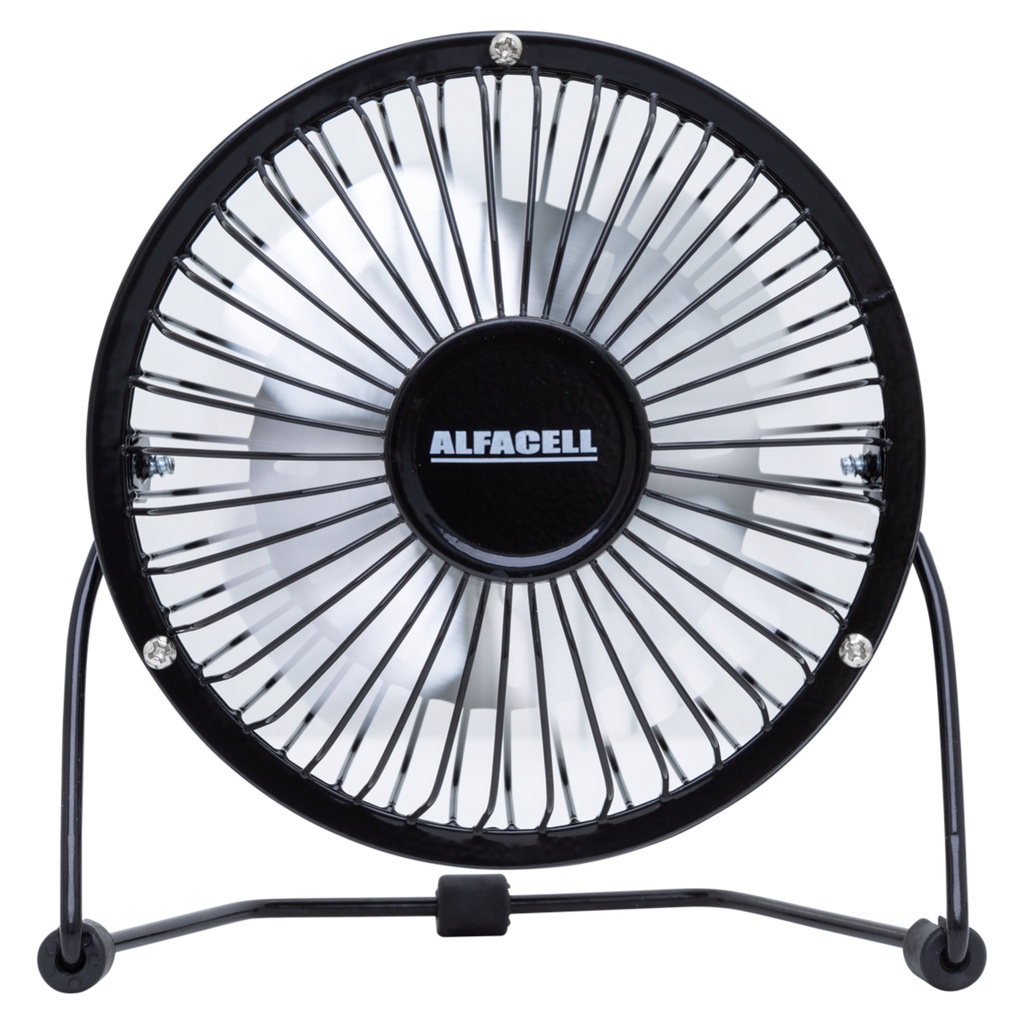 Mini Ventilador De Mesa Portátil USB 4 Pás Metal 4 Polegadas