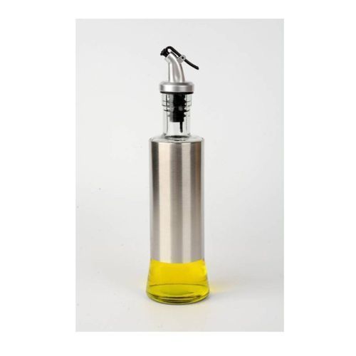 Galheteiro Azeite Vinagre 300ml vidro aço inox dosador TOP RIO