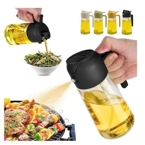 Borrifador galheteiro azeite vinagre 470ml vidro dosador inox sortida TOP RIO