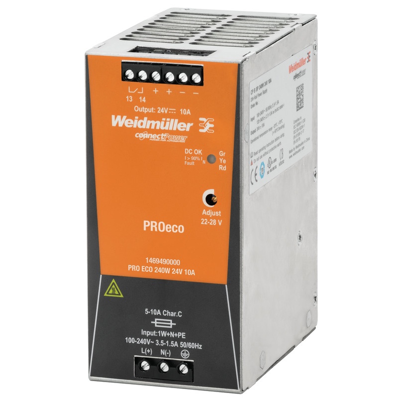 Fonte Chaveada Pro Eco 10A 240W Weidmuller Conexel
