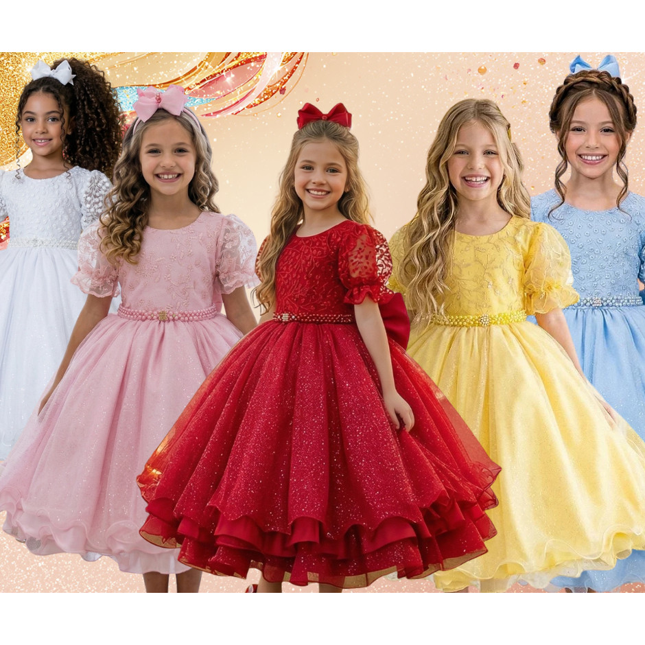 Vestido Delicado Bella Child Laize + Saiote