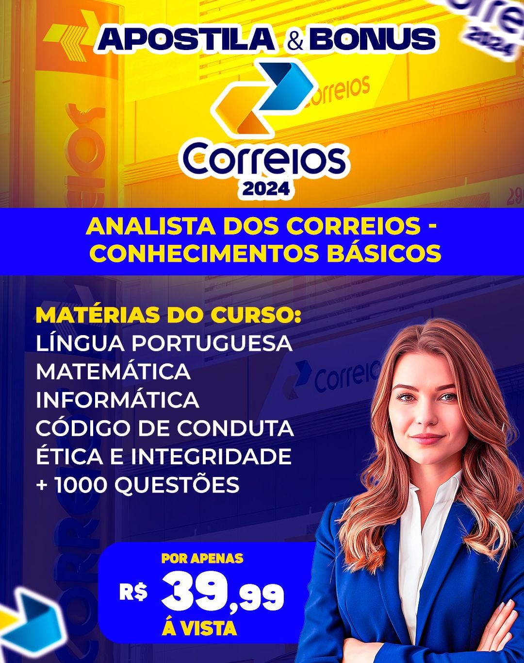APOSTILA DOS CORREIOS CONHECIMENTOS BÁSICOS - NÍVEL SUPERIOR