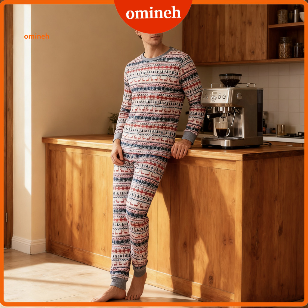 Christmas Parent-child Pajamas Cozy Pajama Set Family Matching Sets – Holiday Long Sleeve Sleepwear for Parents Kids C