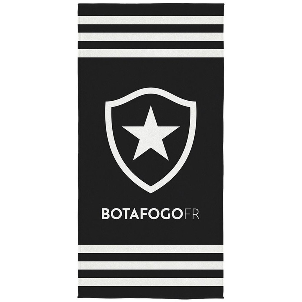 Toalha Banho Lepper Aveludada Transfer Botafogo 70 cm x 1,40 m