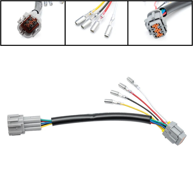 1PC For Nissan 370Z 2009-2020 Rear F1 Style 4th Tail Brake/Fog/Reverse Backup Light Retrofit Connect Wiring Harness Plug