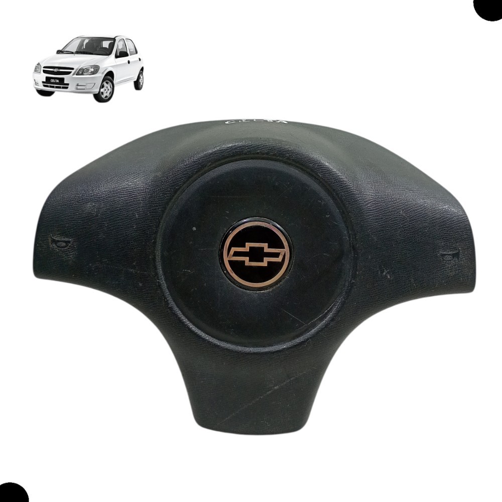 Tampa Capa Volante Buzina Chevrolet Celta Prisma 2008 2012 Preto