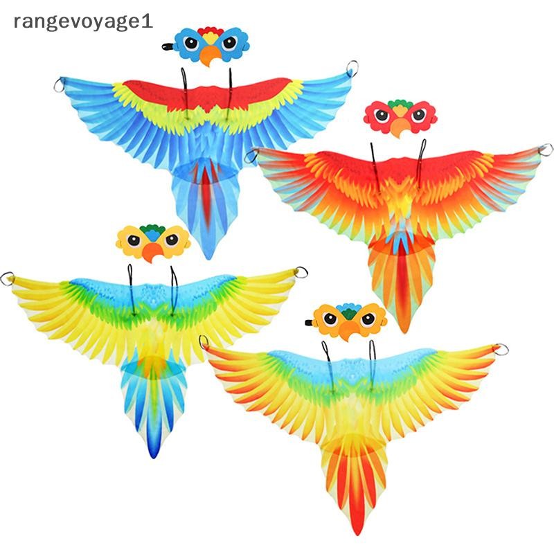 [rangevoyage1] Pássaro-Traje-Parrot-Para Crianças Com Pássaros Meninos Meninas Águia Vestir-Se Capa Festa De Halloween F