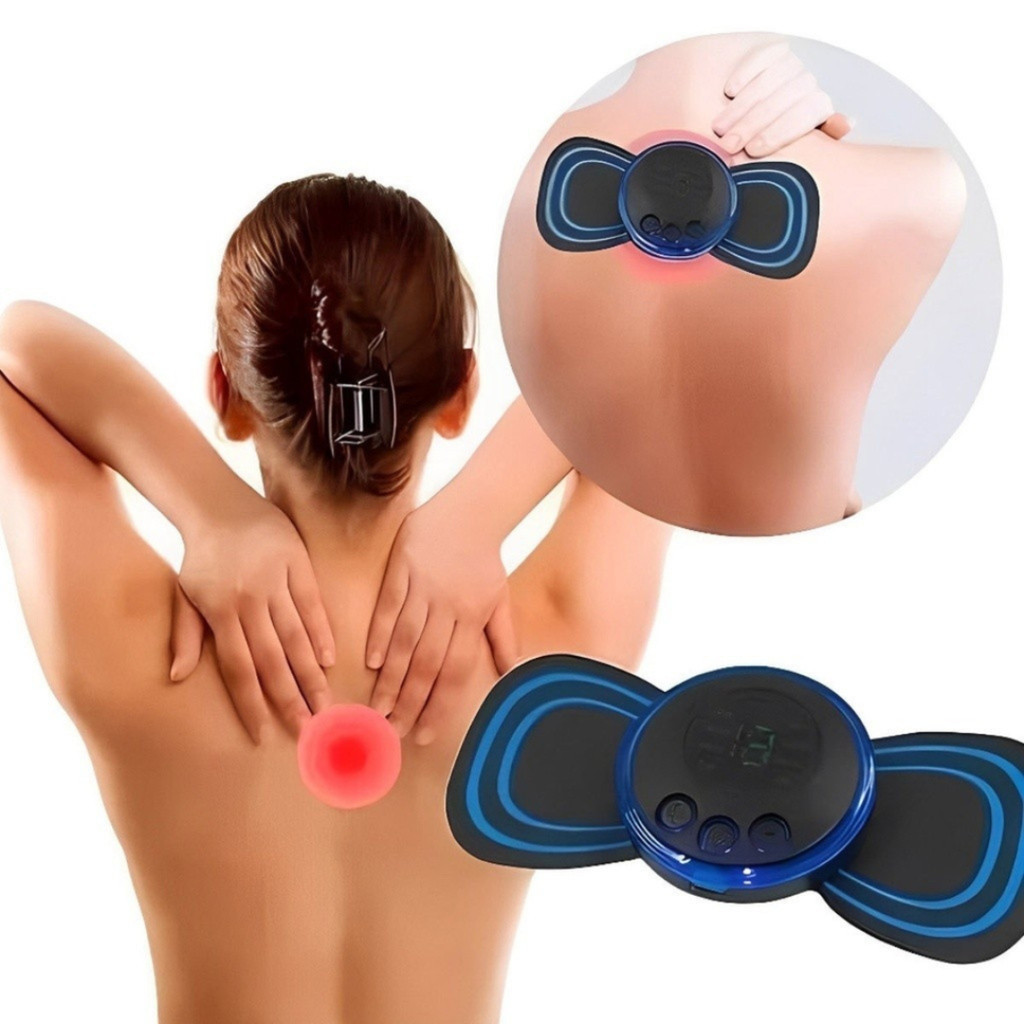 Mini Massageador Elétrico Portátil Recarregável Eletrot - Modelo Profissional Garantia 90 Dias