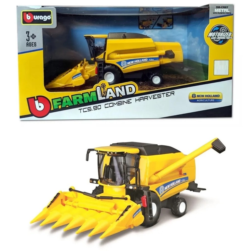 1/40 Trator Agrícola New Holland TC5.90 Colheitadeira MILHO