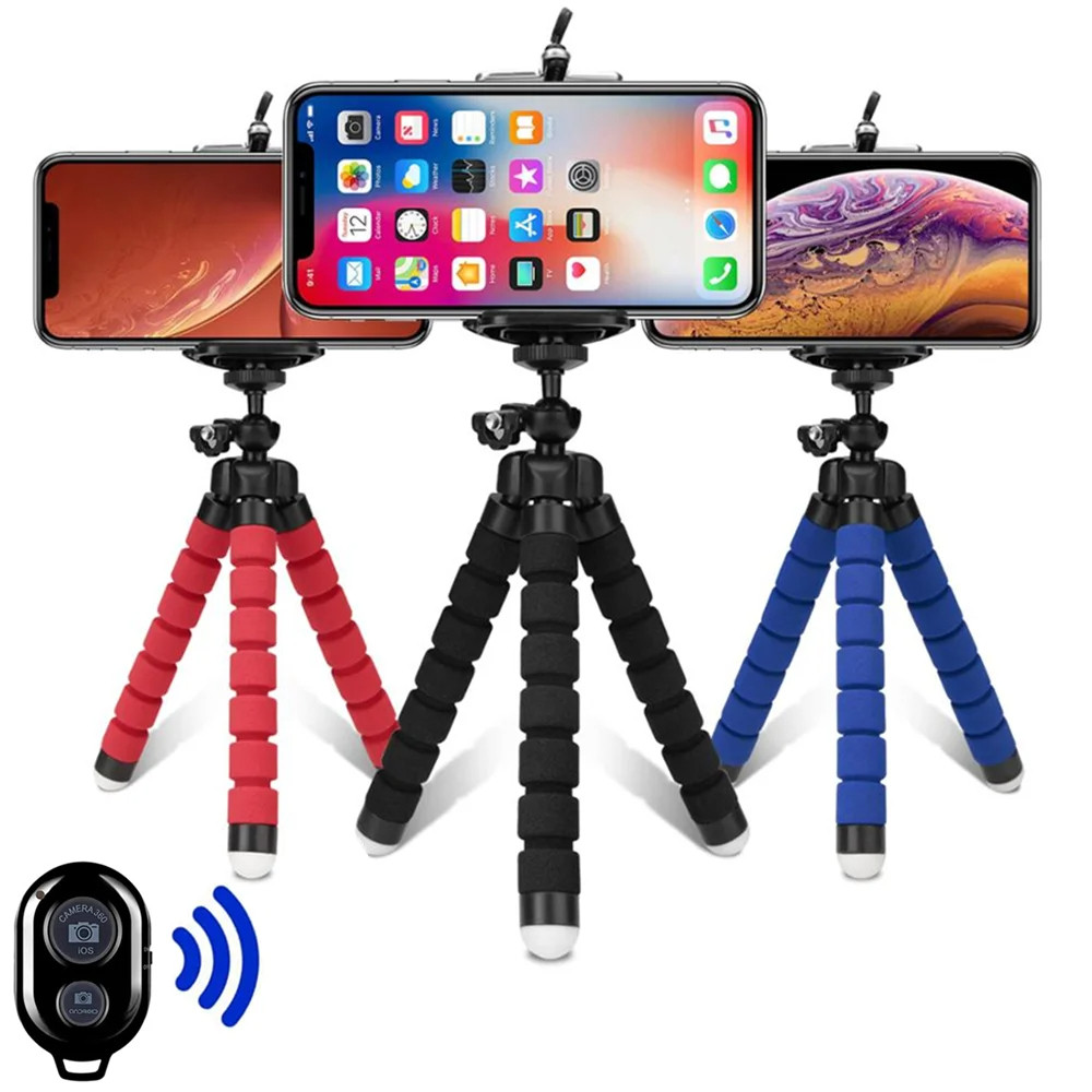 Tripé para Celulares e Câmeras: Mini Suporte Flexível