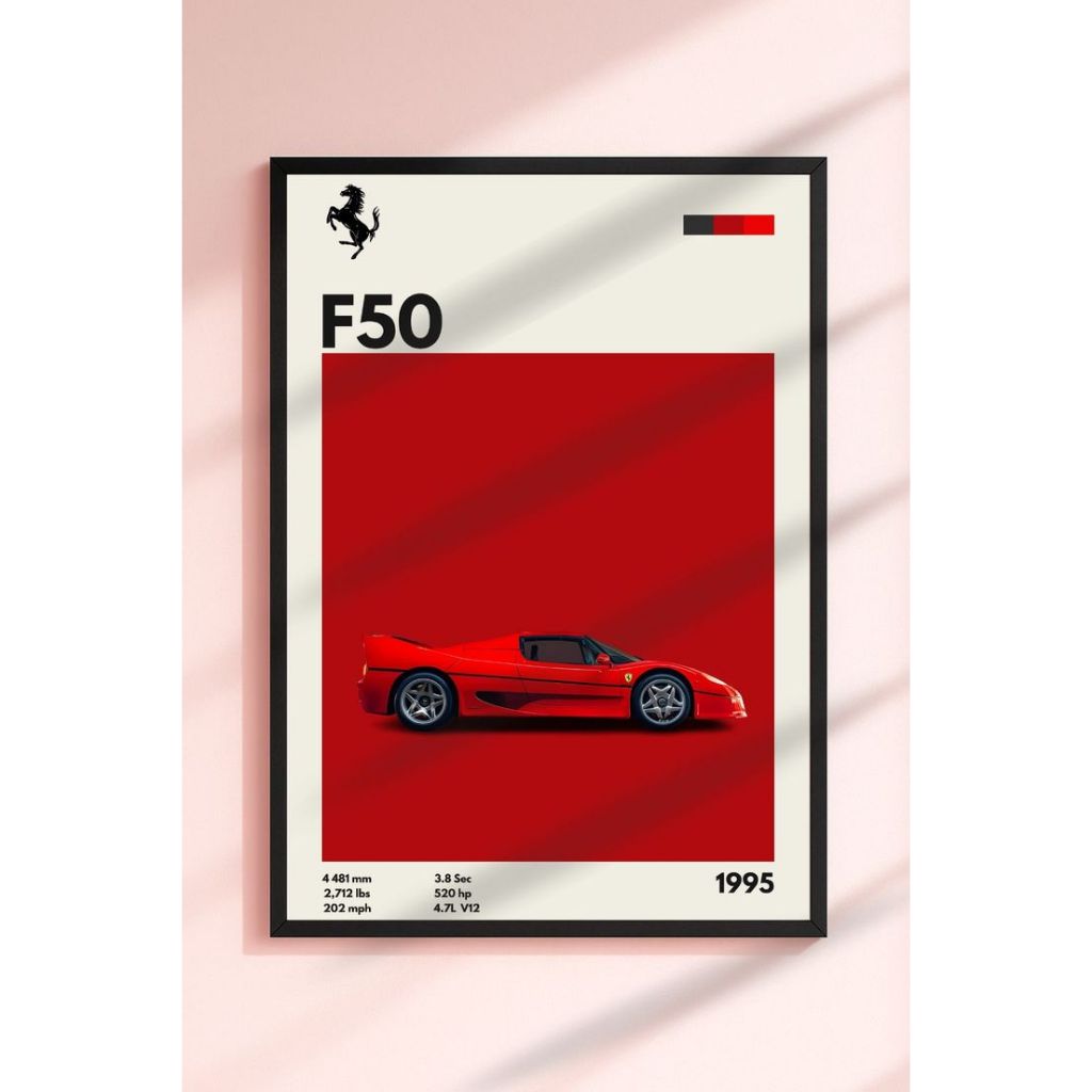 Quadro Placa decorativa carros automobilismo Ferrari porsche Lamborghini BMW Moderna Elegante 0183