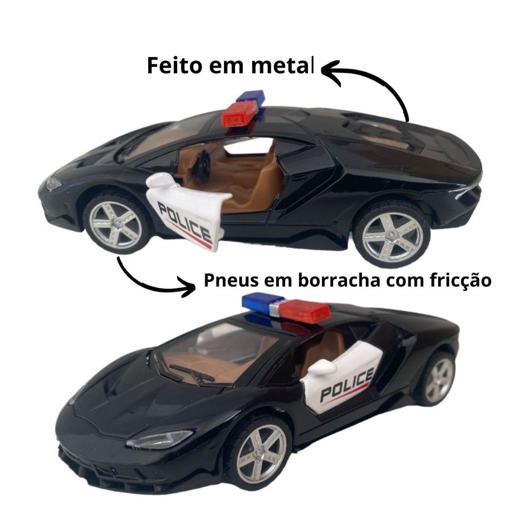Miniatura Carro Abre Portas Fricção Coleção  Lamborghini Bugatti