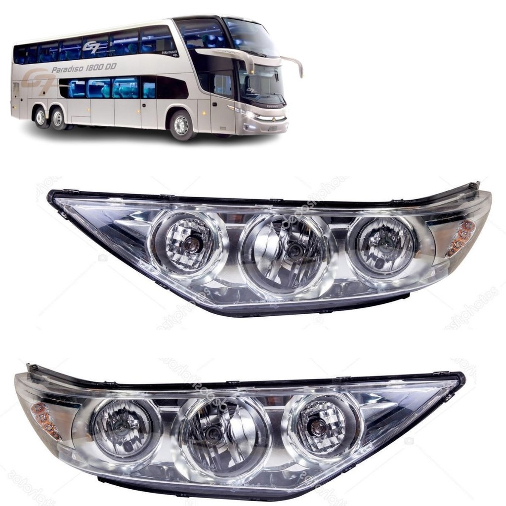 PAR FAROL PRINCIPAL ONIBUS MARCOPOLO G7 VIAGGIO 1050 1200
