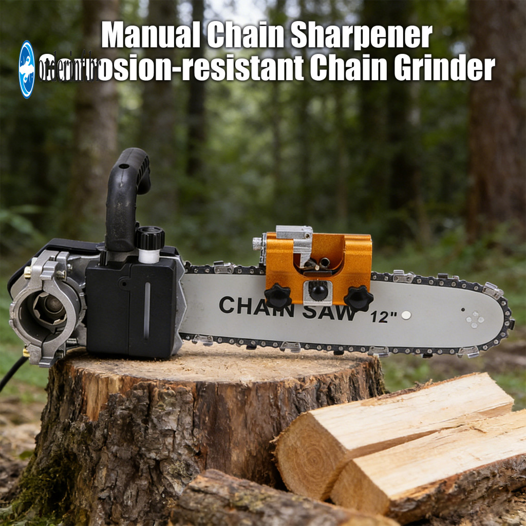 Hand Chain Grinder Corrosion-resistant Stainless Steel Alloy Sharpener Compact Lightweight Durable Grinding Tool for Mot