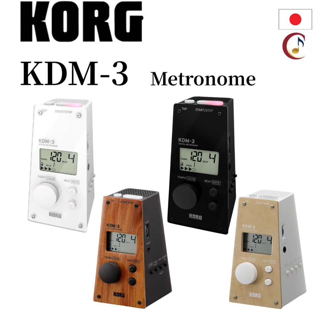KORG KDM-3 Series Digital Metronome - Loud Volume, 120-Hour Continuous Operation, Lightweight & Compact, Ideal for Perso