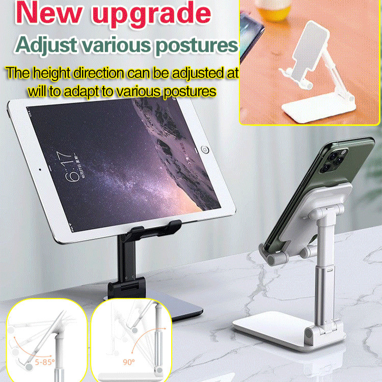 [Portátil e Ajustável] Compact & Lightweight Suporte de Celular para Mesa/Dobrável/Streaming