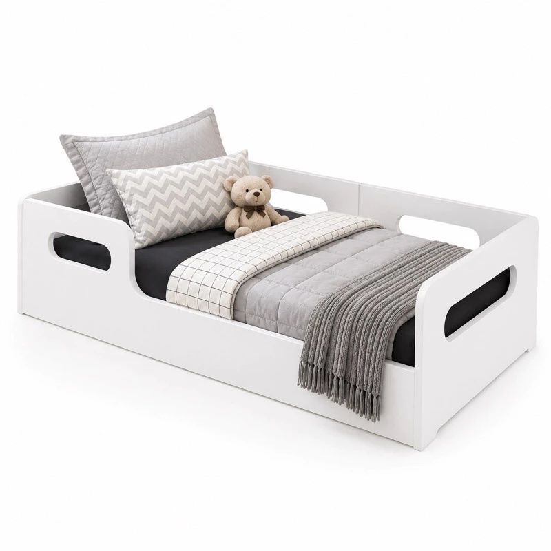 Cama Montessoriana Infantil 152cm MDF Grade Lateral Proteção Descanso