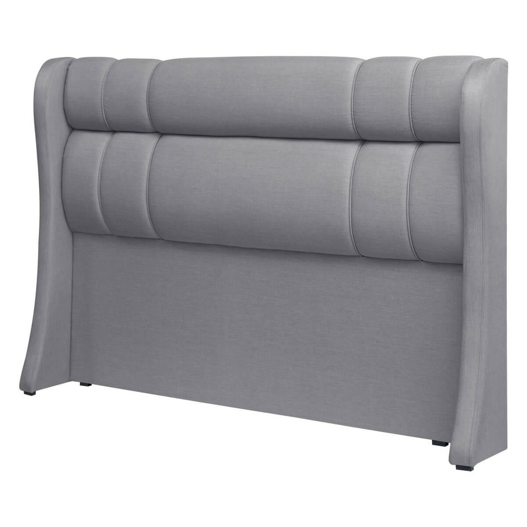 Cabeceira Estofada Athenas 152cm para Cama Box Casal Linho