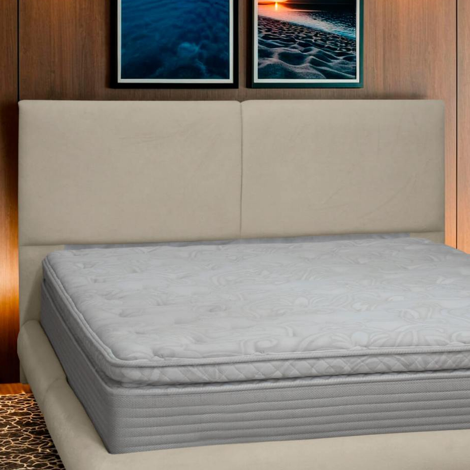 Cabeceira Estofada Napole 152cm para Cama Box Casal Bouclê