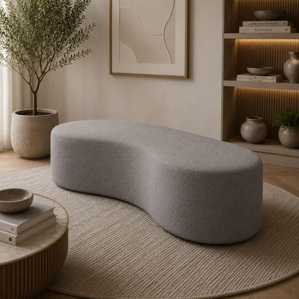 Puff Orgânico 3 Lugares Curvo 152cm Multimóveis CRSLR-SOF