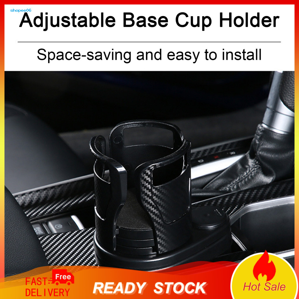 Versatile Car Cup Holder 2-in-1 Multifunctional Expander with Adjustable Base Double Layer Auto Organizer Accessories fo