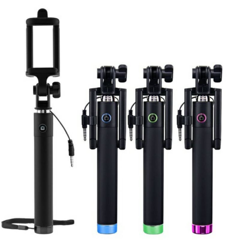 Bastão de Selfie Pau de Selfie Monopé Suporte para Celular e Câmeras Com Entrada P2 Universal