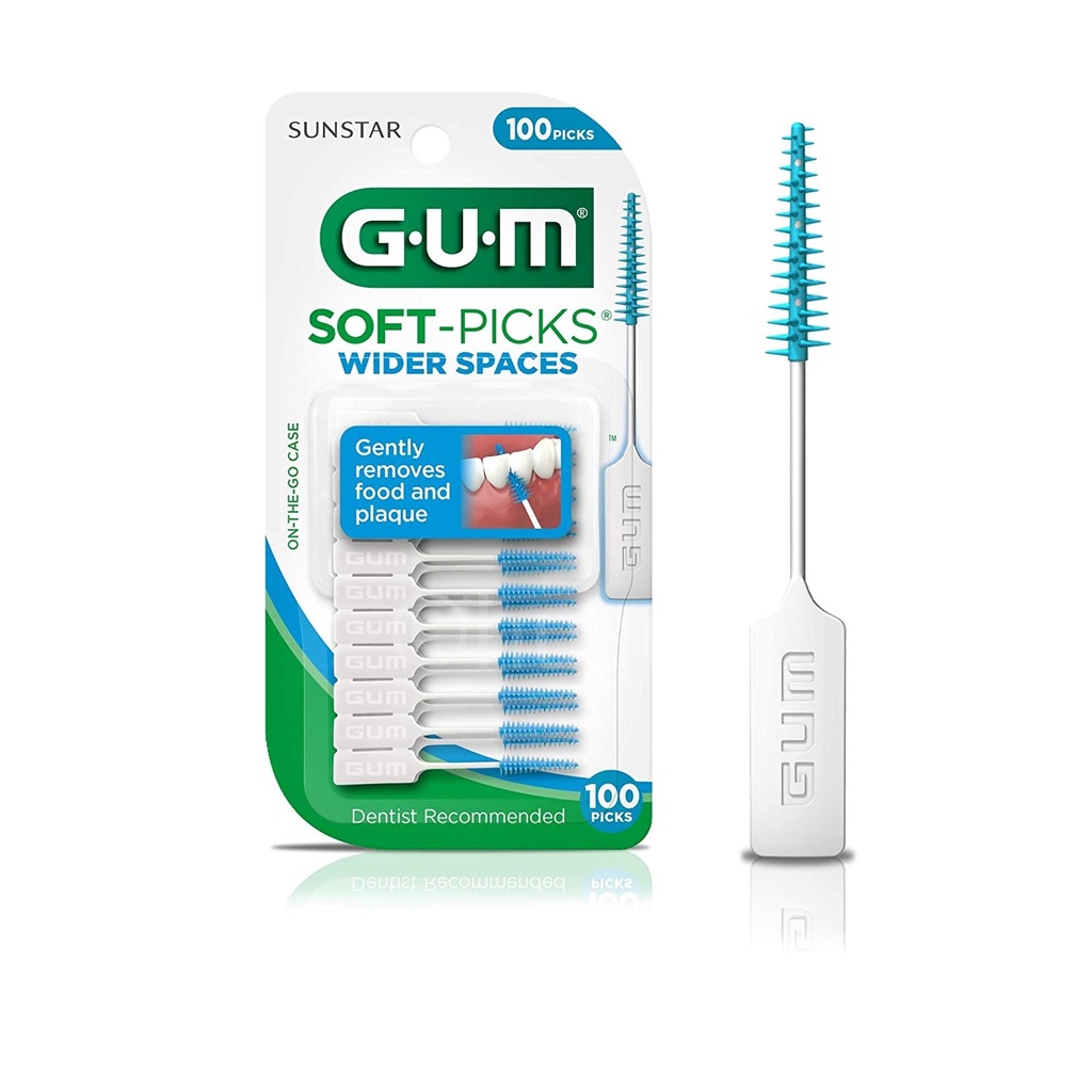Gum® Soft-picks® Wider Spaces X 100 Unidades Com Estojo