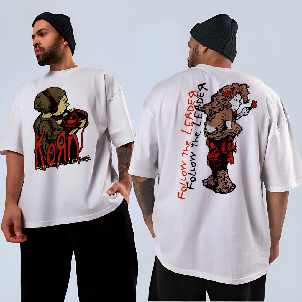 BR.halo Camiseta Korn Nu Metal Follow The Leader Full Álbum Unissex
