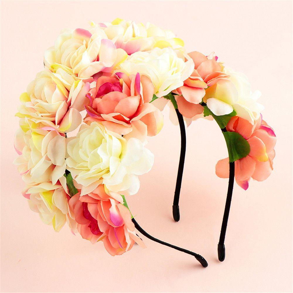 MIOSHOP Fita De Cabeça Feminina Flower Headband Ladies Girls Cabeleireiro Acessórios Festa De Casamento