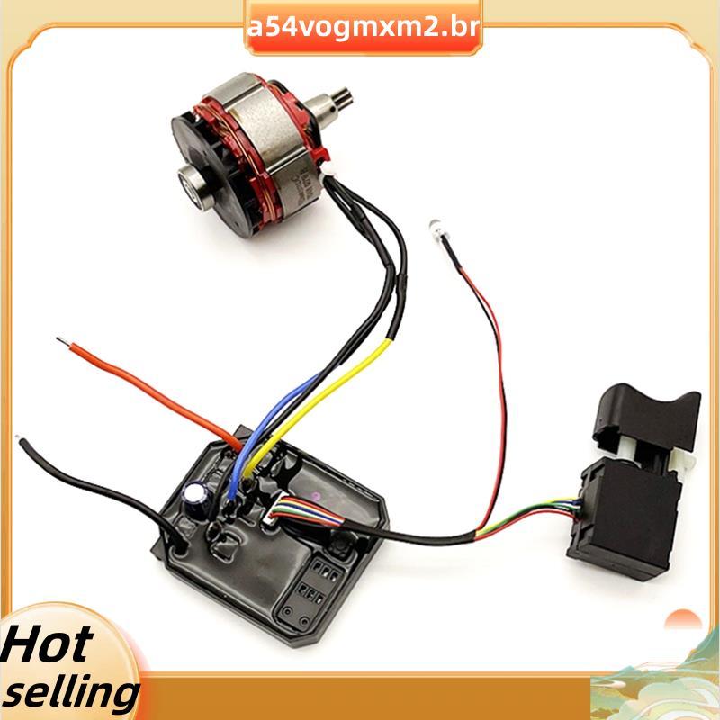 Ferramenta Para Reparo Automotivo-Chave Elétrica Kit De Motor Sem Escova Com Interruptor De Controle De Velocidade Do Co