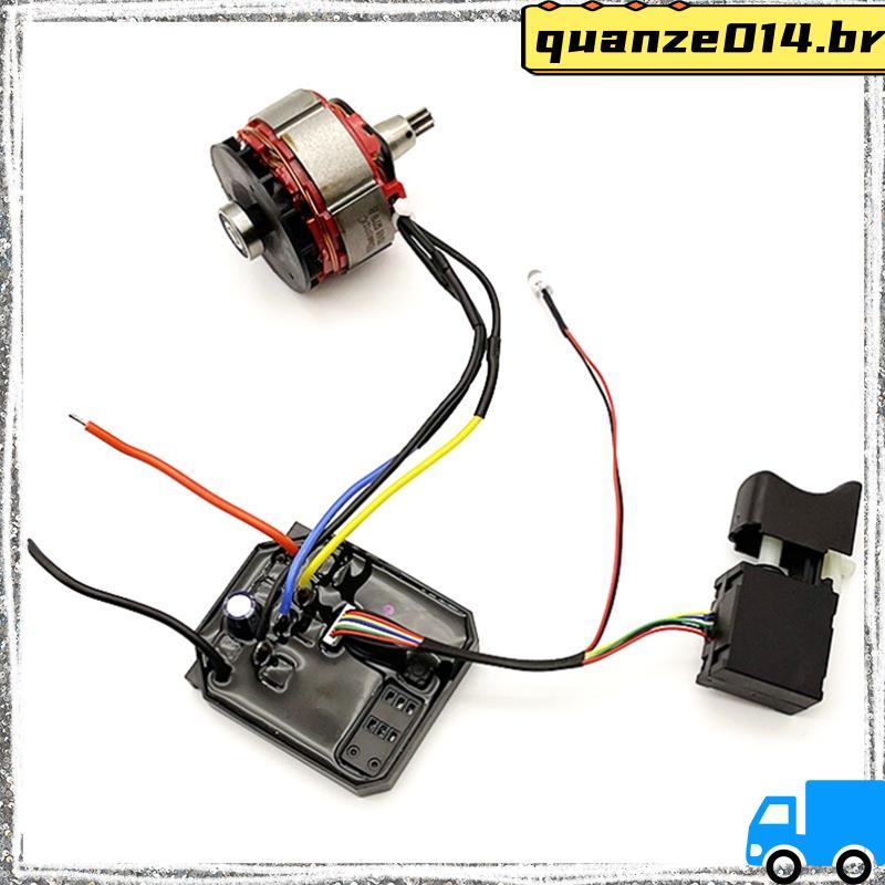 Kit De Motor Sem Escova De Chave Elétrica-Controlador De Placa De Acionamento Incluído Interruptor De Controle De Veloci