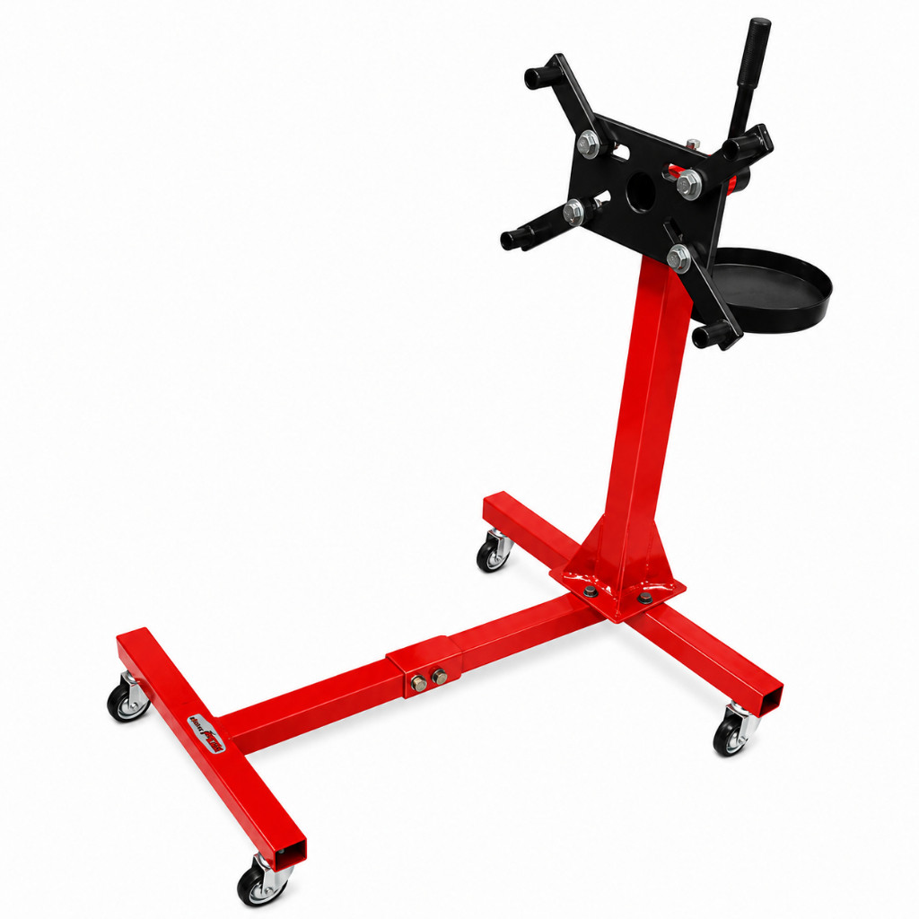 Cavalete Suporte Apoio Para Motores - Móvel Com Rodas - Até 600 Kg Em Aço Reforçado Pintura Epóxi