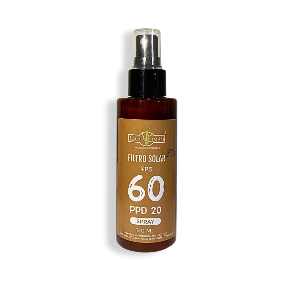 Filtro Solar em Spray FPS 60 - 120 ml