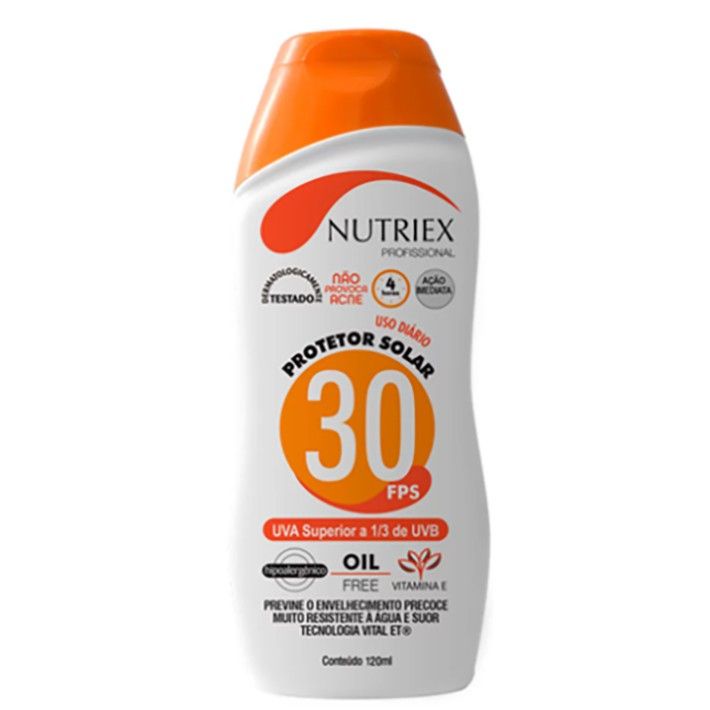 Protetor Solar Profissional FPS 30 1/3 UVA 120 ml NUTRIEX