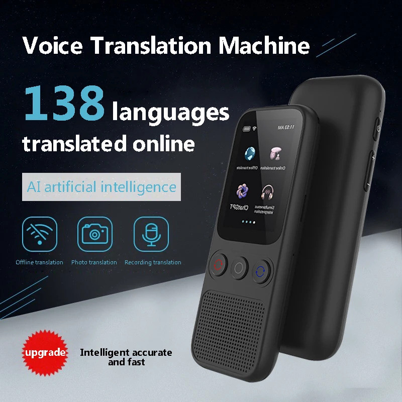 Tradutor De Idiomas Offline Voice Photo Tradução WiFi Portátil Dispositivo De 138 Para Viagens De Negócios