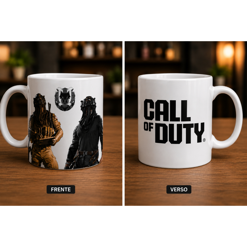 Caneca König Call of Duty game nerd geek