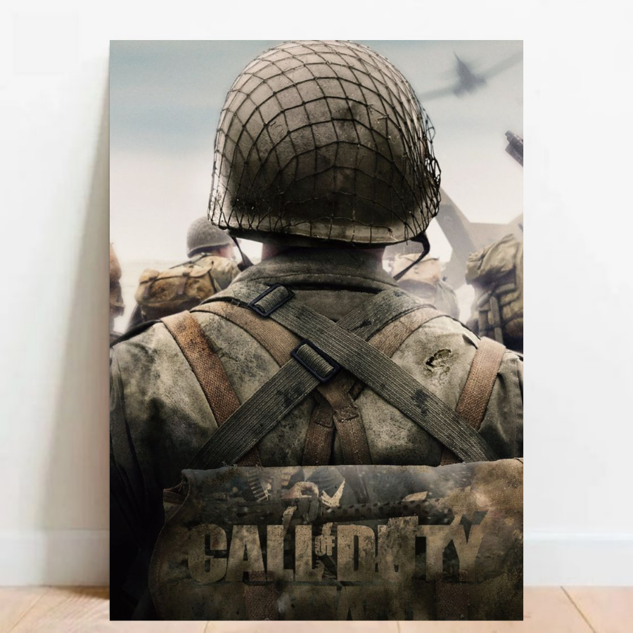 Quadro Placa decorativa geek Games Call of Duty FPS Ação geekworld 01