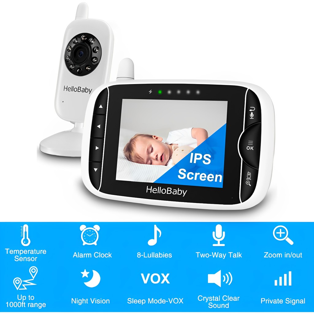 Monitor de Bebê HelloBaby HB32 3.2