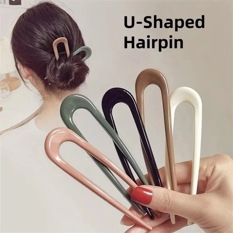 forma de U para o grampo de cabelo Lazy Hairpin Han