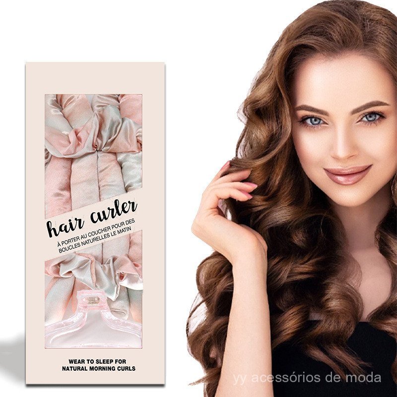 AMZN modelador de cabelo sem danos, feito de seda sintética e preenchido com algodão, modelo 