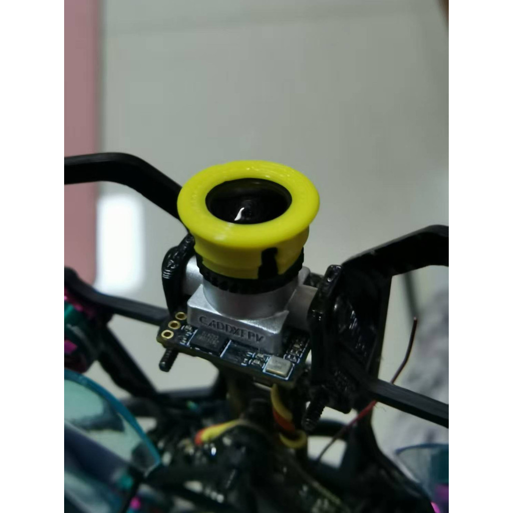 Impressão 3D CADDX ANT3 Lente Proteção Anel Peças de Impressão Padrão Preto TPU Material Dois Pacotes
