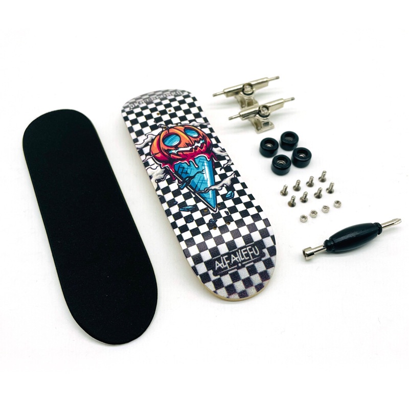 Skate de Dedo Profissional Maple Double Rocker Mini Fingertip Skate de Dedo Criativo Skate de Dedo de Palma