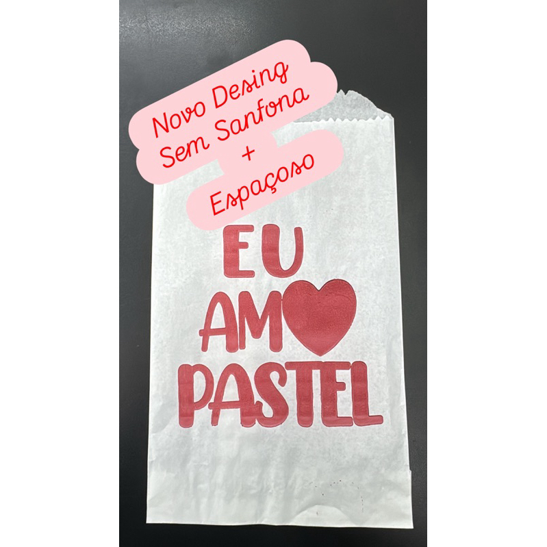 Pacote Sacos P/ Pastel 1kg (Barreira De Gordura) 320g (+/- 100un) E.B.