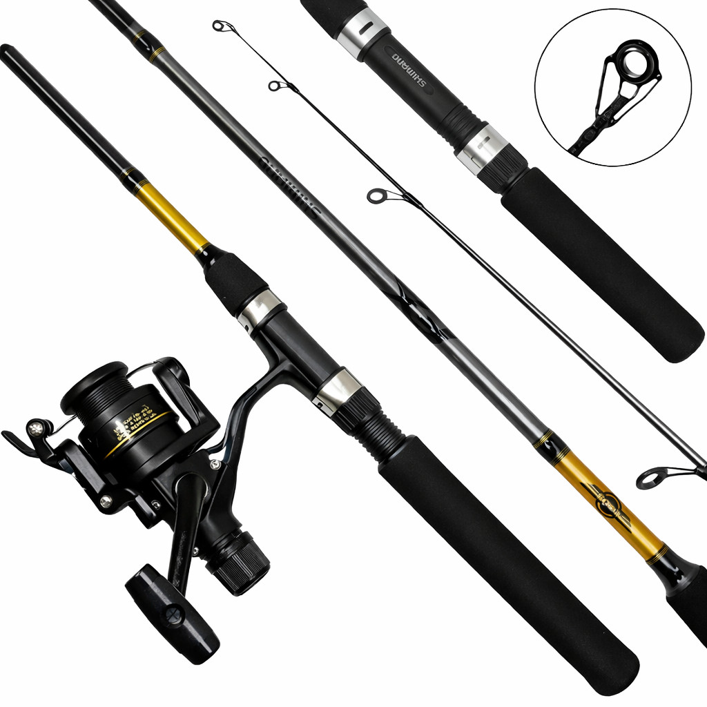KIT DE PESCA PESCA ULTRALIGHT MOLINETE SHIMANO IX1000R C/ VARA FX 1.68M 2-6LB - 2 PARTES - LIGHT - PEIXES PEQUENOS